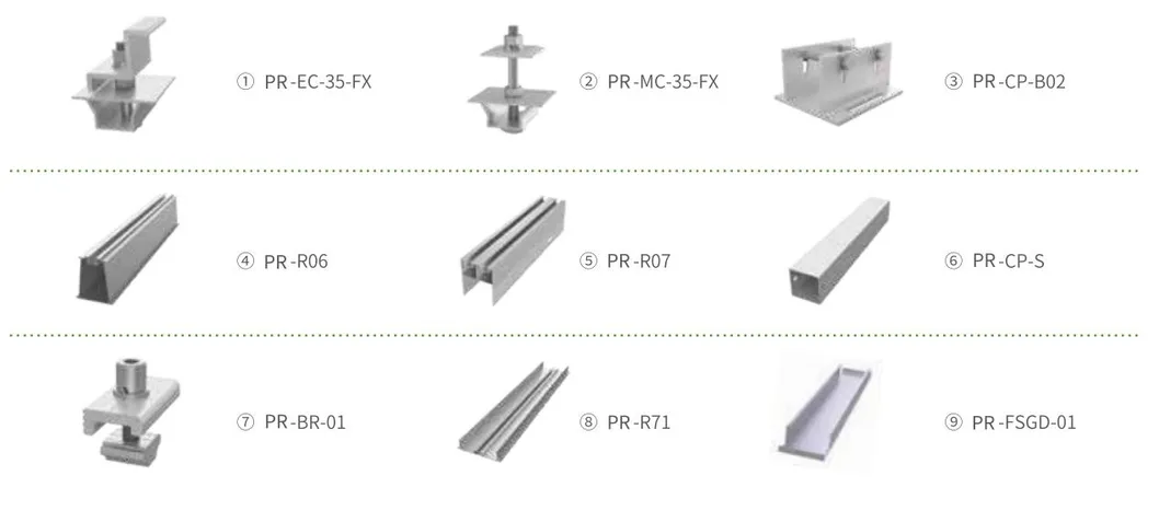 10kw Light Weight Waterproof Carport Solar Mounting System Aluminum PV Solar Carport Systems Solar Carports Mounting Bracket for Car Parking