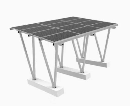 10kw Light Weight Waterproof Carport Solar Mounting System Aluminum PV Solar Carport Systems Solar Carports Mounting Bracket for Car Parking