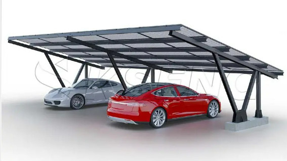 Solar Car Parking Mounting Structures Waterproof Solar Carport Mounting System