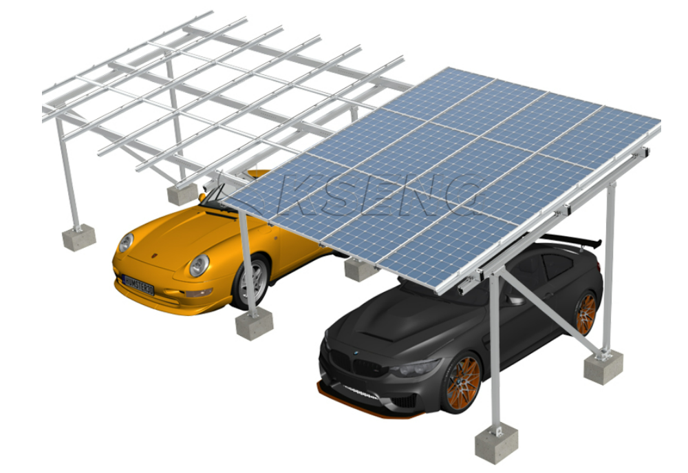 Solar Car Parking Mounting Structures Waterproof Solar Carport Mounting System