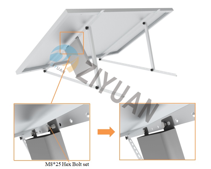 Adjustable Balcony Mounting Kit for Residential Solar Panels – Easy, Durable, and Efficient