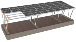 Waterproof Carport Solar Mounting Structure – EPR-006 | High ROI Solar Carport System