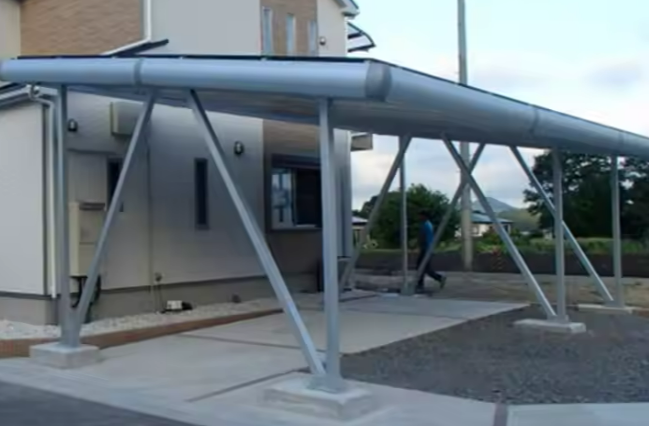 Waterproof Carport Solar Mounting Structure – EPR-006 | High ROI Solar Carport System