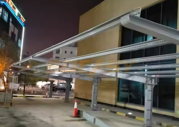 7-Shaped Steel Structure Solar Carport Mounting System | Easy & Fast Installation