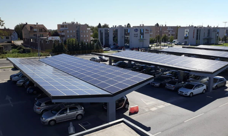Y-Shaped Steel Structure Solar Carport Mounting System | High-Strength Carbon Steel Design