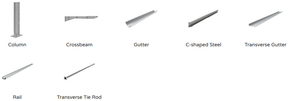 Y-Shaped Steel Structure Solar Carport Mounting System | High-Strength Carbon Steel Design