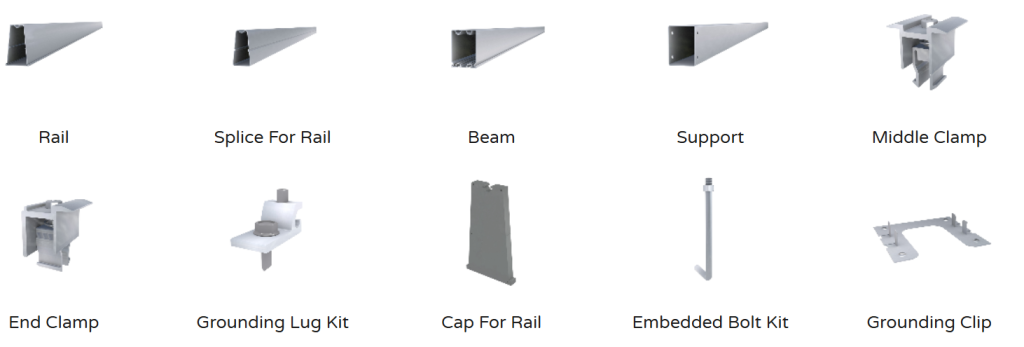CAC Non-Waterproof Solar Carport Mounting System | Fast Installation with Minimal Overhead Work