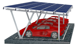 CAC Non-Waterproof Solar Carport Mounting System | Fast Installation with Minimal Overhead Work