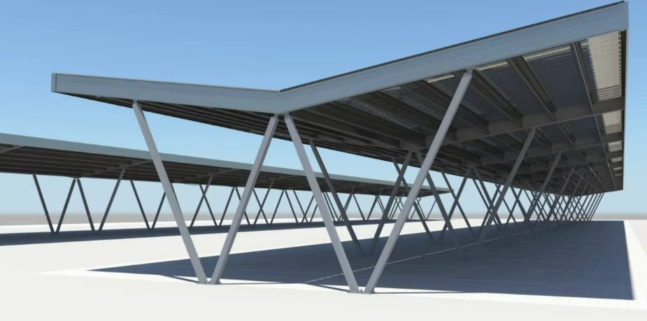CAC Non-Waterproof Solar Carport Mounting System | Fast Installation with Minimal Overhead Work