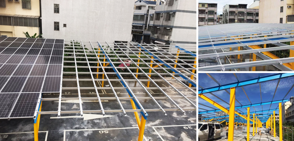 Aluminum Solar Carport Mounting System