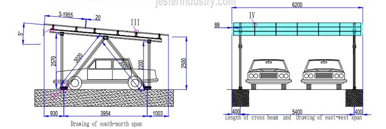 W Type Canopies: Durable and Efficient Solar Carport Mounting Systems