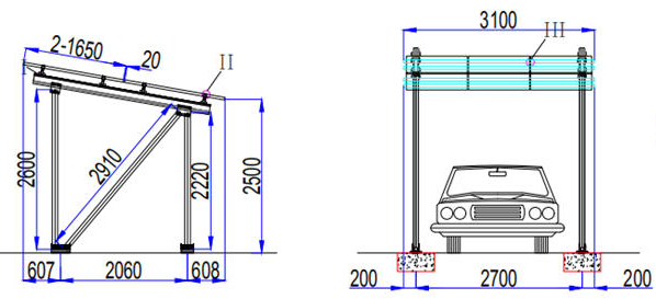 N Type PV Carport Mounting Solution: Smart, Durable & Pre-Assembled Solar Systems