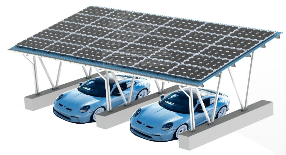 Aluminum Solar Carport Mounting System | Lightweight & Corrosion-Resistant Structure for Efficient PV Installations