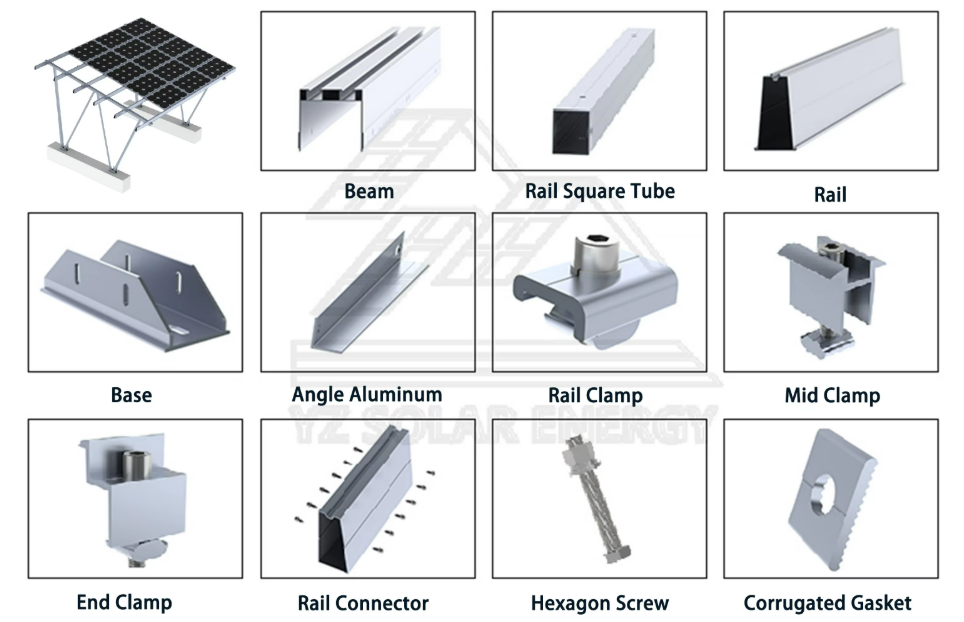 Aluminum Solar Carport Mounting System | Lightweight & Corrosion-Resistant Structure for Efficient PV Installations
