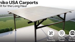 CHIKO Signature Solar Carport Sleek Steel Pergola Design with Integrated Solar Power