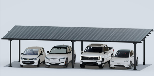 CHIKO Signature Solar Carport Sleek Steel Pergola Design with Integrated Solar Power