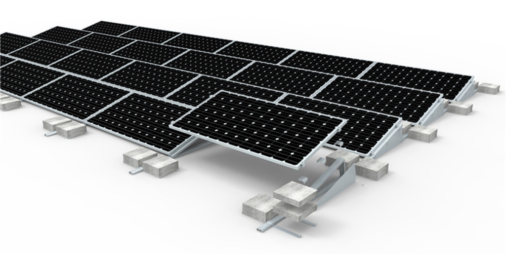Chiko Ballast I-2 Flat Roof Mount System: Efficient, Lightweight Solar Solution