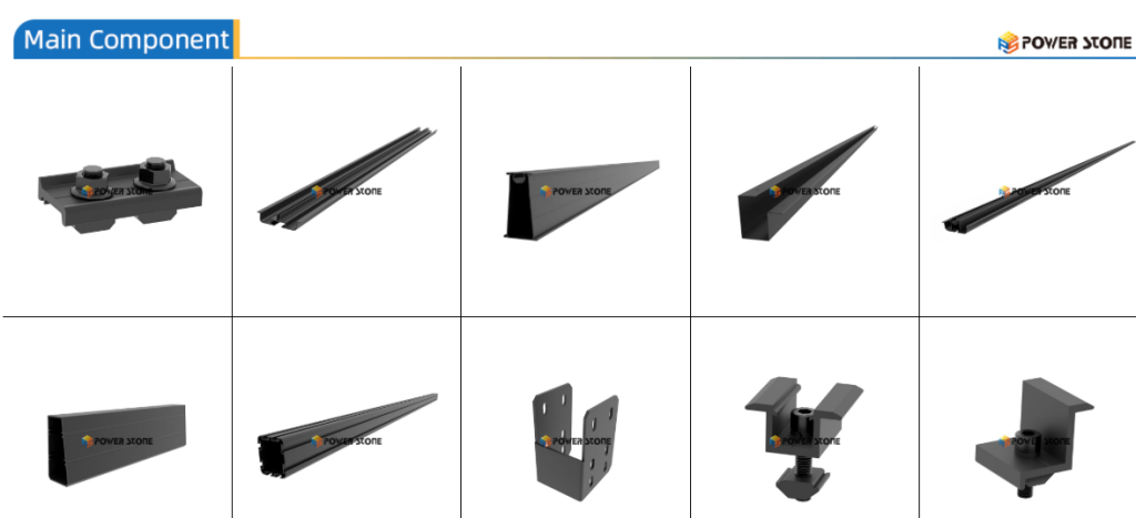Power Stone Waterproof Solar Carport Mounting System