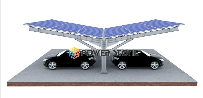 Power Stone Y-Style Steel Solar Carport Mounting System