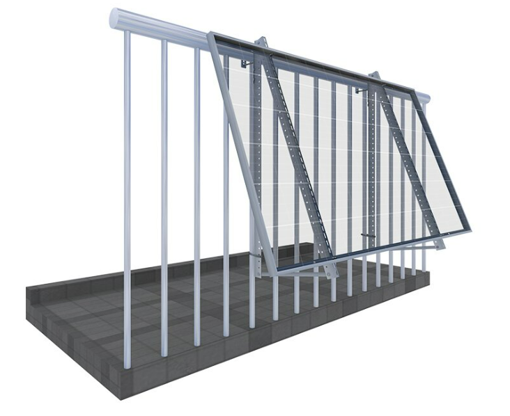 Aluminum Triangle Balcony Solar Mounting Structure