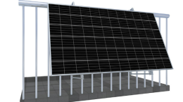 Aluminum Triangle Balcony Solar Mounting Structure