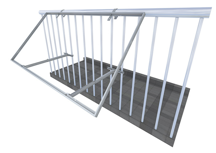 Hanging Balcony Solar Mount – Lightweight, Removable Solar Solution for Apartment Living