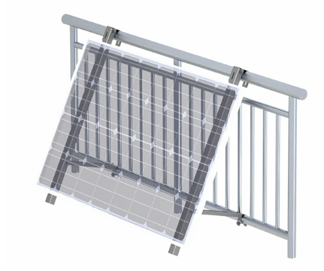 Soportes de Montaje Ajustables para Paneles Solares en Balcones