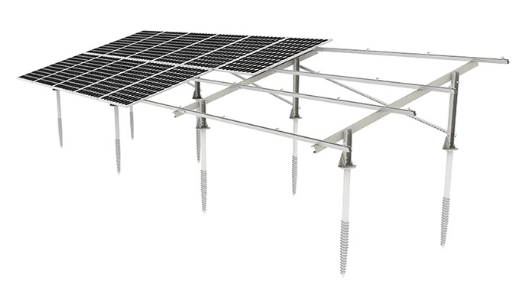 Estructura de Montaje Solar en Tierra para Sistemas de Paneles Solares Verticales