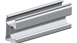 Rieles de montaje para paneles solares – Riel D 01B# (AS-DR-01B) | Perfil de aluminio premium para sistemas de montaje solar en techo