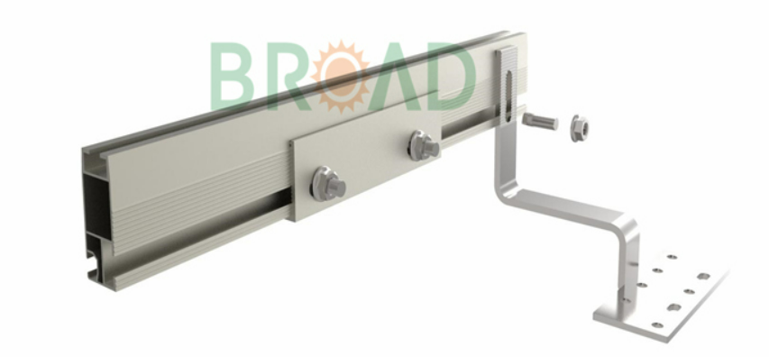 Solar Mounting Rails | AL6005-T5 Aluminum Rail for Roof Solar Panel Systems