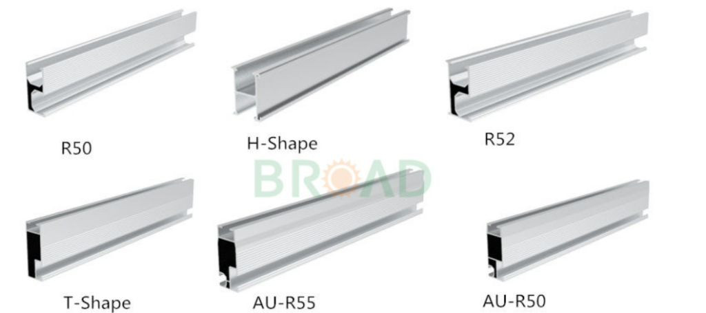 Solar Mounting Rails | AL6005-T5 Aluminum Rail for Roof Solar Panel Systems