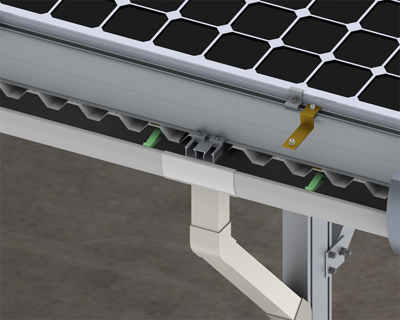 Aluminum Waterproof Carport Mounting System Discount – Four-Pole Solar Carport