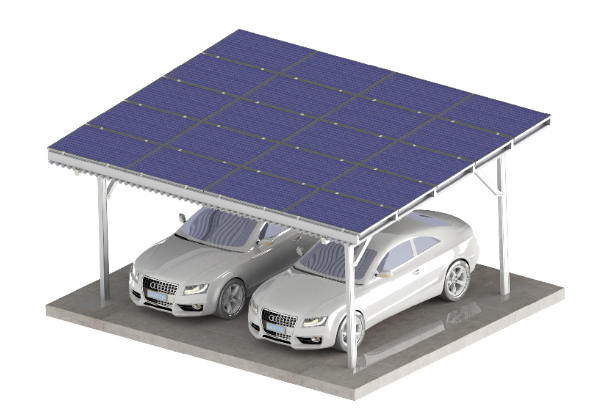 Aluminum Pile Solar Carport