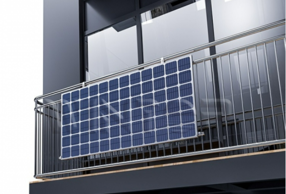 Cheap Easy Balcony Angled Solar Panel Kits – Adjustable Bracket Solution