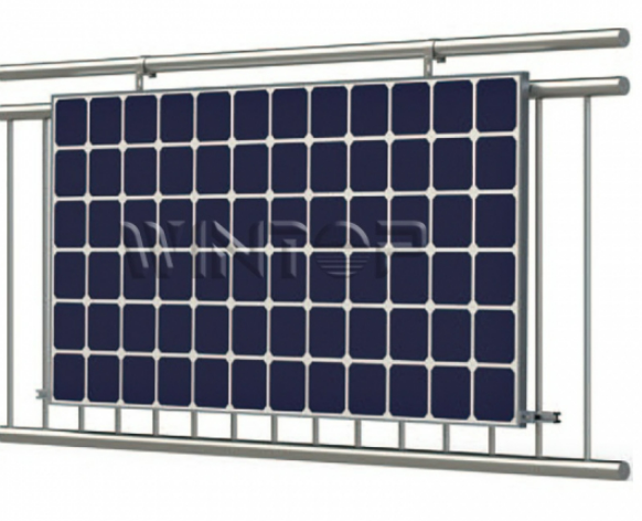 Cheap Easy Balcony Angled Solar Panel Kits – Adjustable Bracket Solution