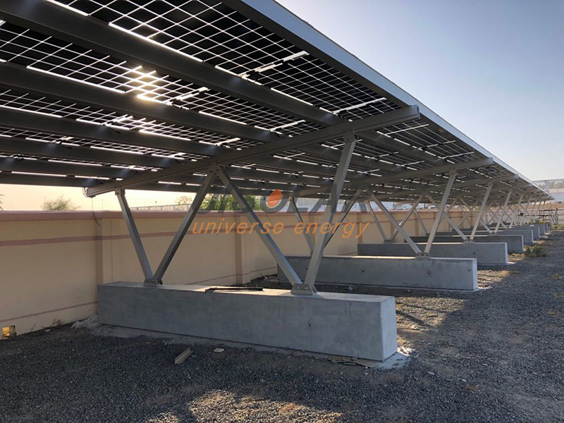 Aluminum Pile Solar Carport