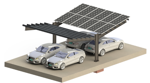 Single Pole Solar Carport