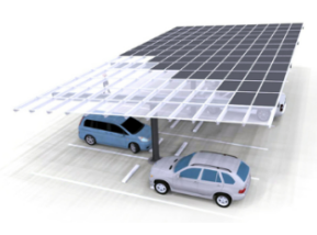 Double Purlin Over with End Cantilever – Solar Carport System