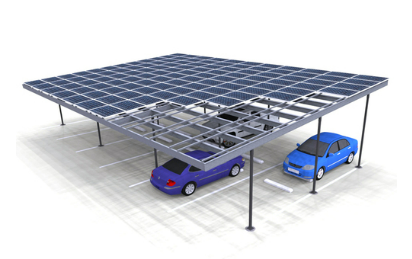 Three Column Double – Heavy-Duty Solar Carport for Large-Scale Parking Applications