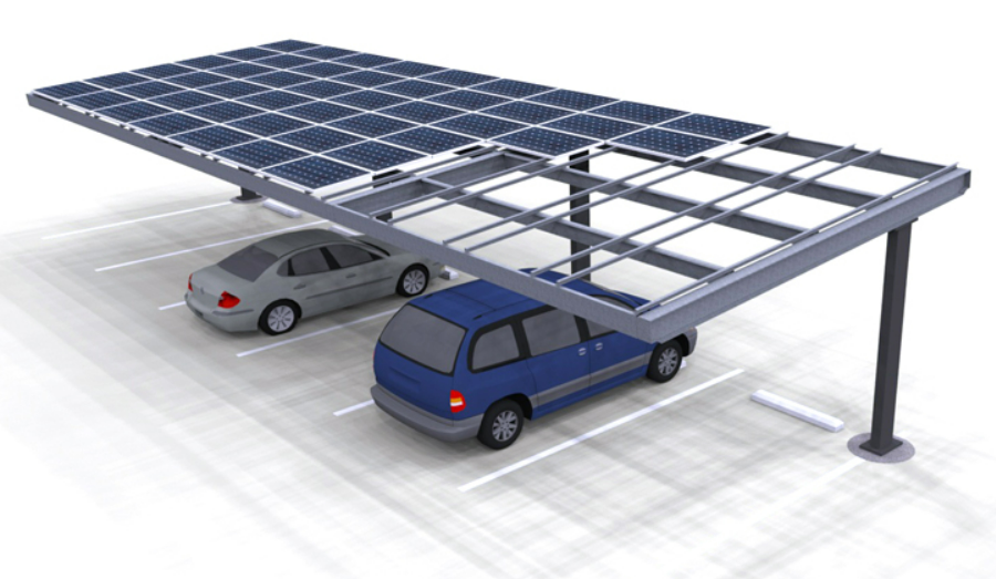 Single Column Single – Solar Carport System