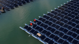 Floating Solar Mounting System for Lakes, Reservoirs, and Ponds