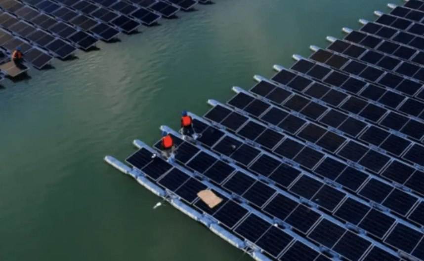 Floating Solar Mounting System for Lakes, Reservoirs, and Ponds
