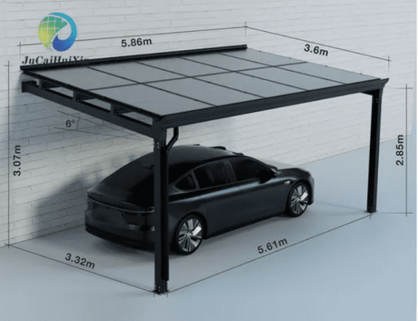 Black Solar Carport Mounting System - Image 2