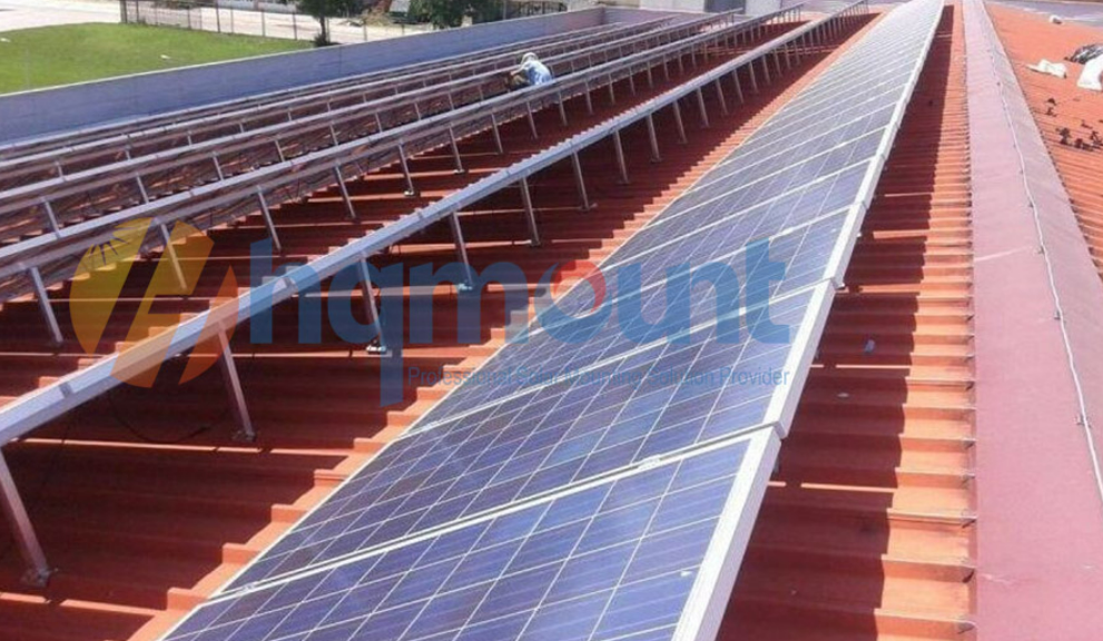 Flat Tin Roof Adjustable Tilt Solar Mounting System