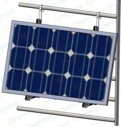 3-Side Adjustable Balcony Solar Mount – Pre-Assembled Mounting Rack for Vertical or Landscape Panels