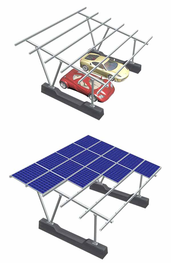 Aluminum Solar Carport Stand Structure