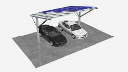 Single Pole Solar Carport System