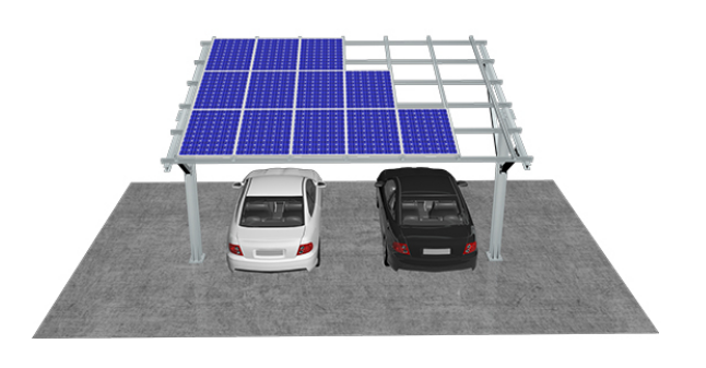 Single Pole Solar Carport System