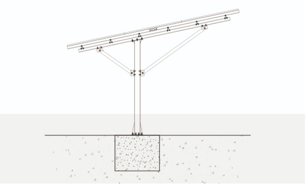 Single Pole Solar Carport System