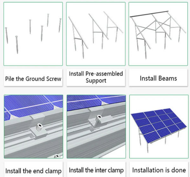 Ground Solar Panel Racking System GT4